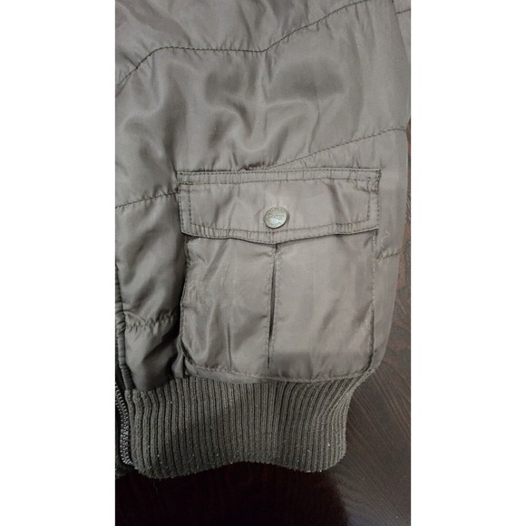 Vintage Le Tigre Women Reversible‎ Puffer Vest Pink Argyle Y2K Mock Neck M - Picture 9 of 14